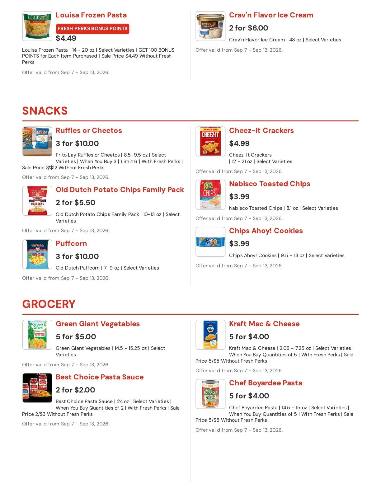 Hansen's IGA (East Troy, WI) Weekly Ad September 7 - 13, 2026