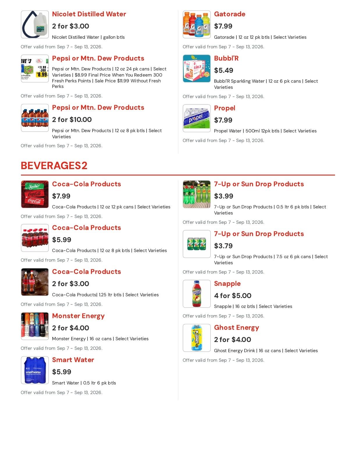 Hansen's IGA (East Troy, WI) Weekly Ad September 7 - 13, 2026