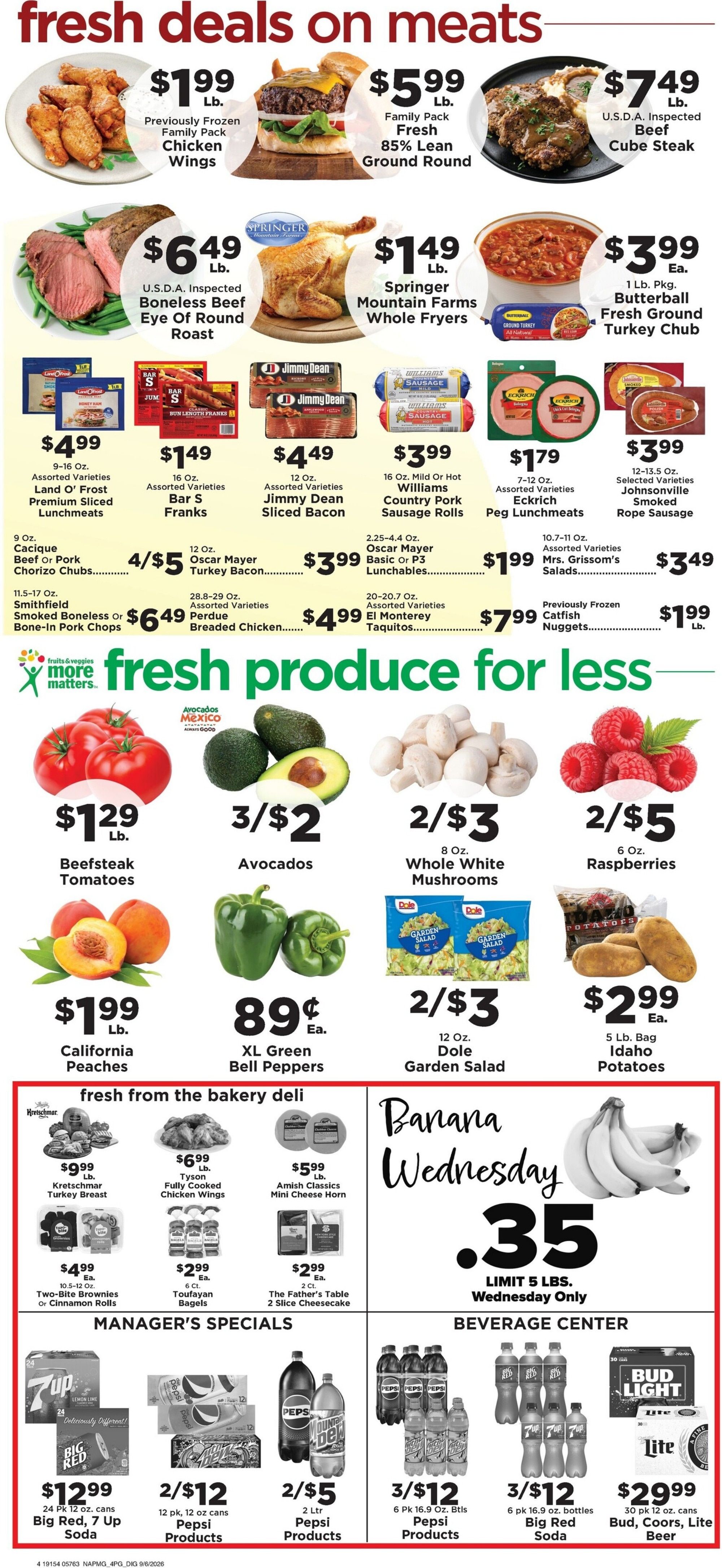 Taylorsville Country Mart Weekly Ad September 7 - 13, 2026
