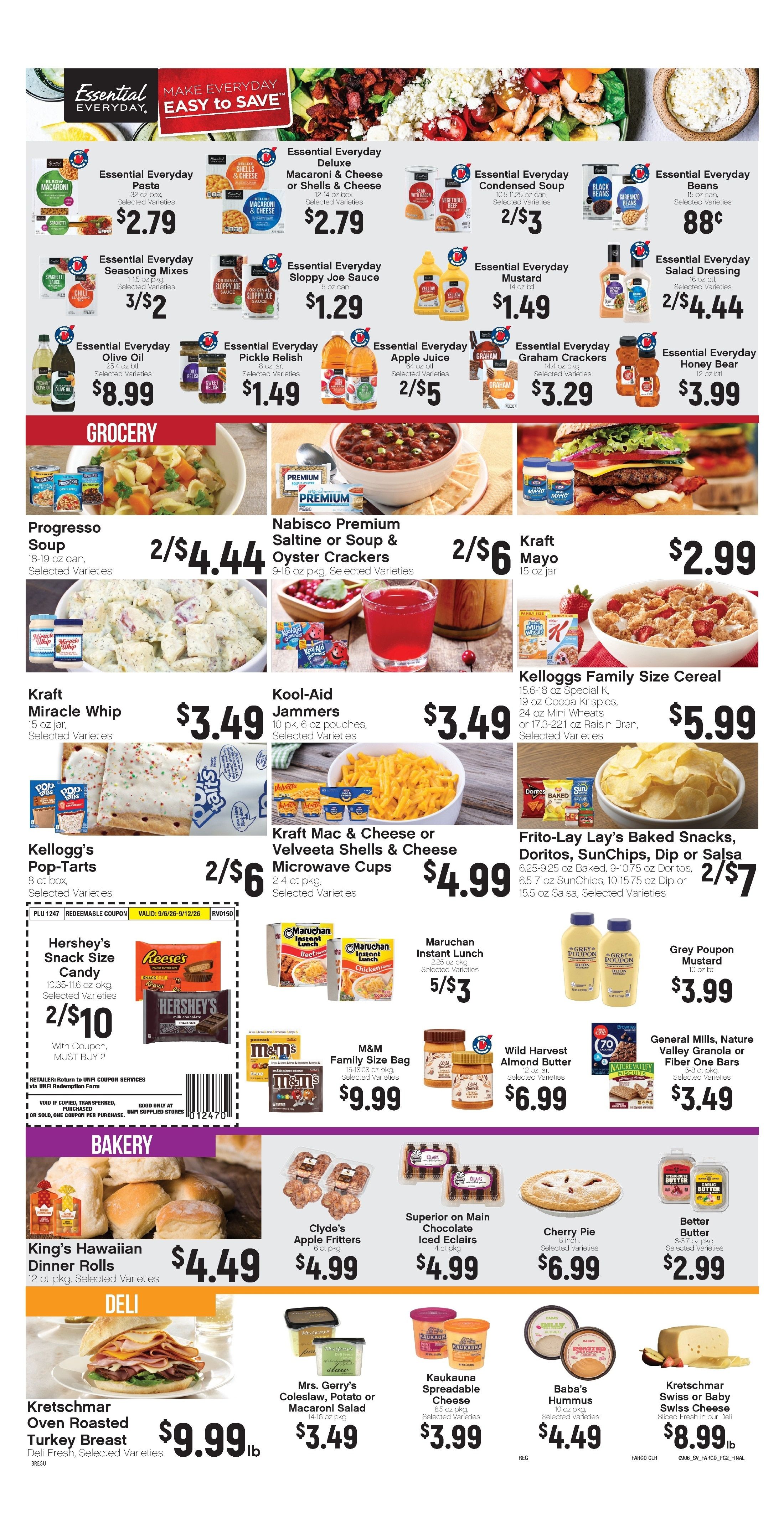 Ashley Supervalu Weekly Ad September 7 - 13, 2026