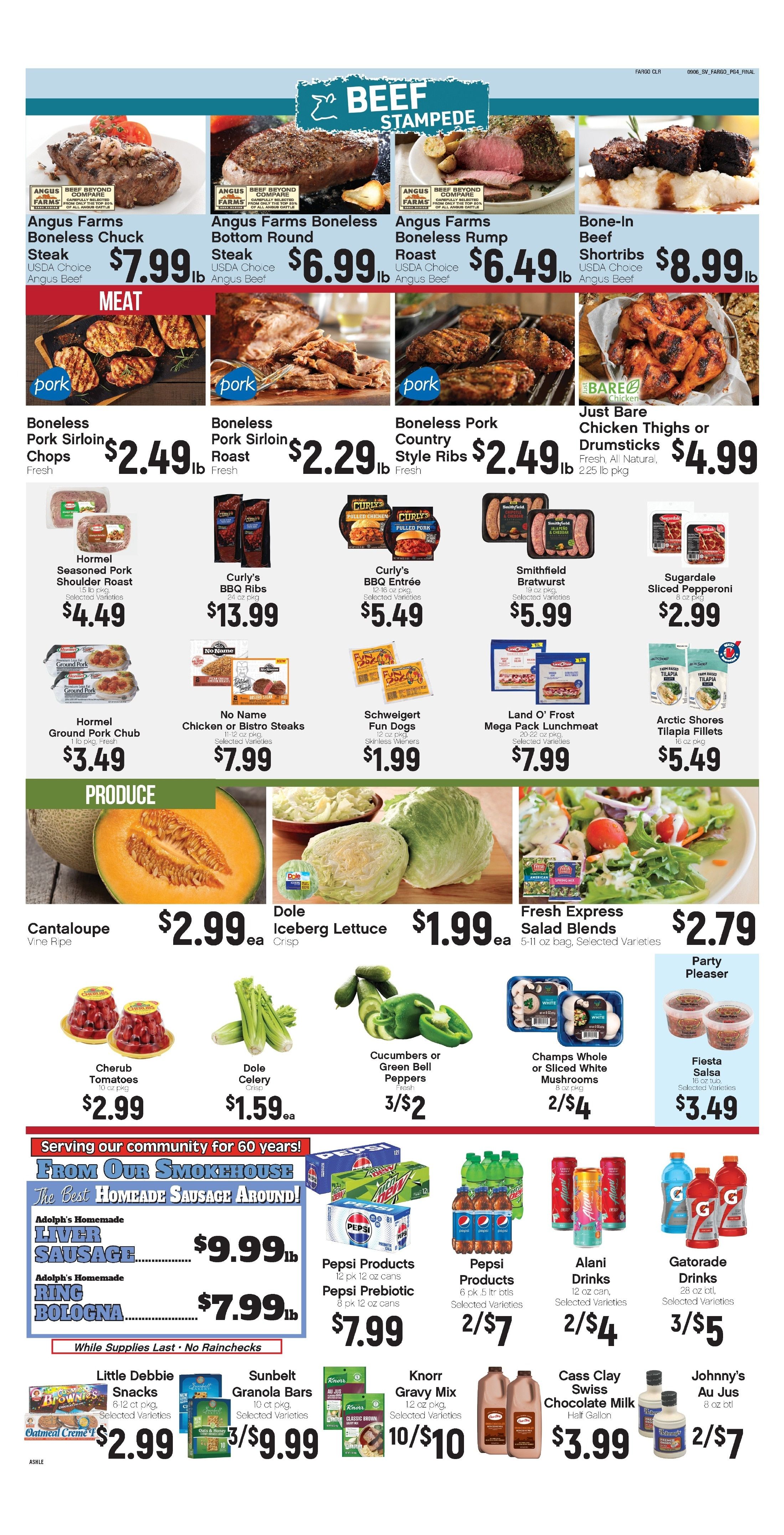 Ashley Supervalu Weekly Ad September 7 - 13, 2026
