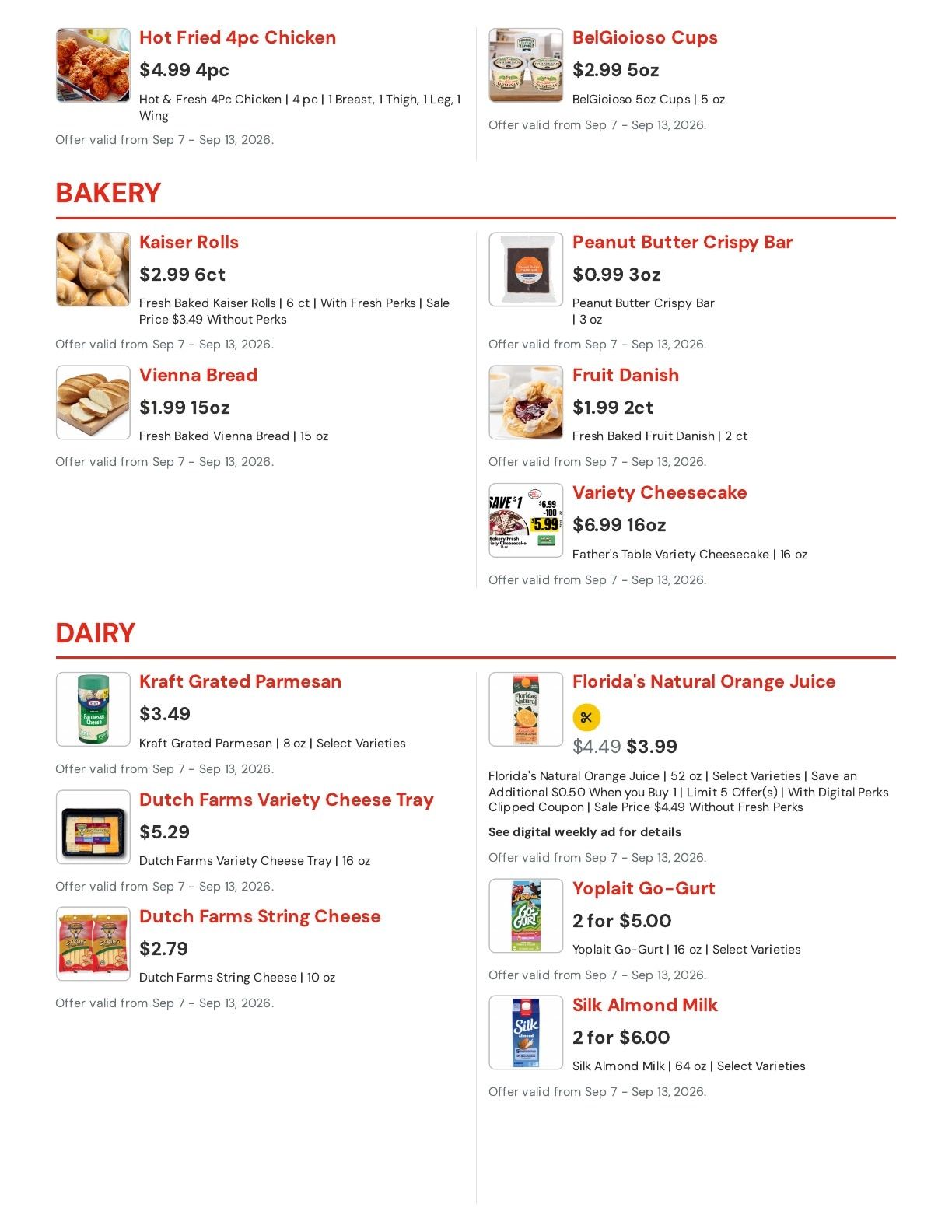 Hansen's IGA (Bangor, WI) Weekly Ad September 7 - 13, 2026