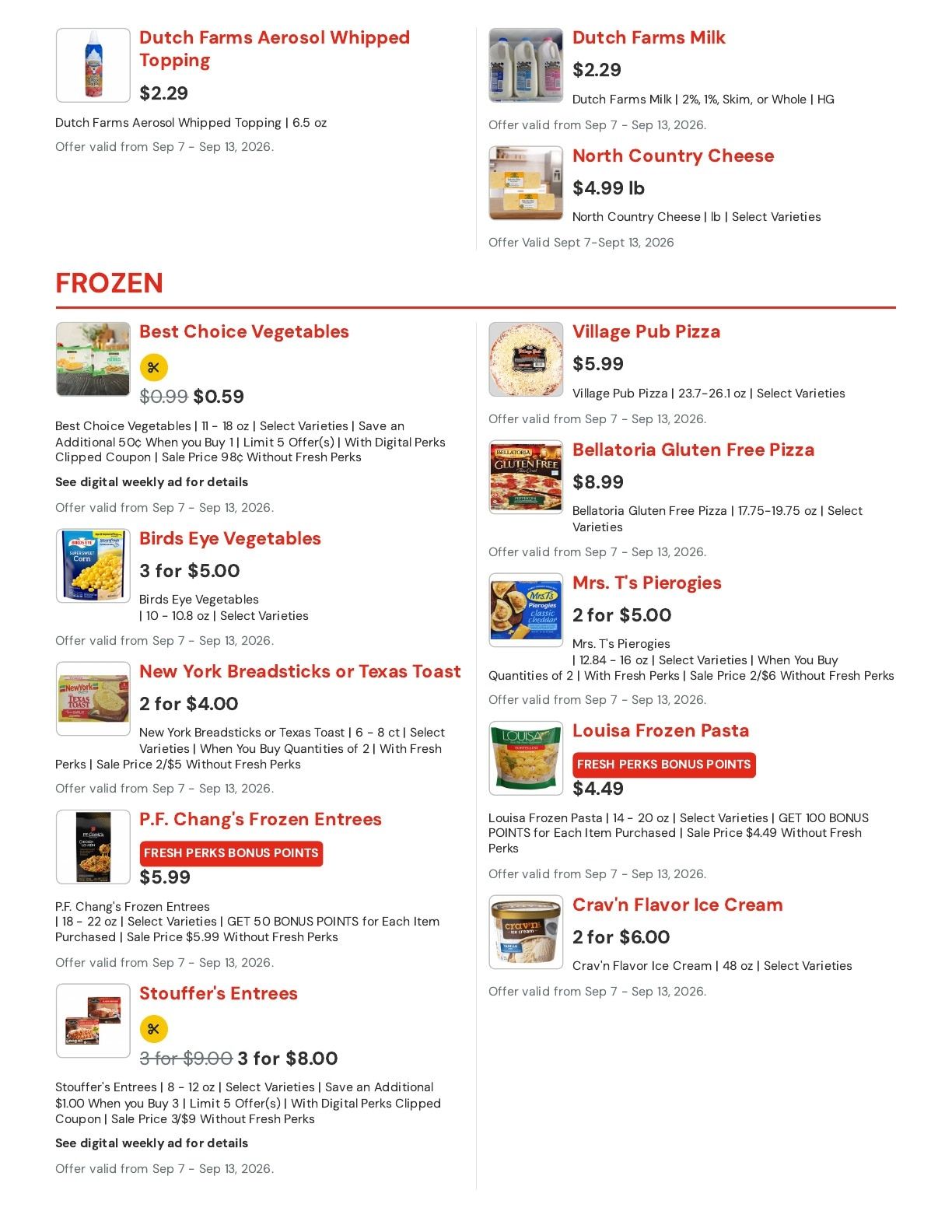 Hansen's IGA (Bangor, WI) Weekly Ad September 7 - 13, 2026