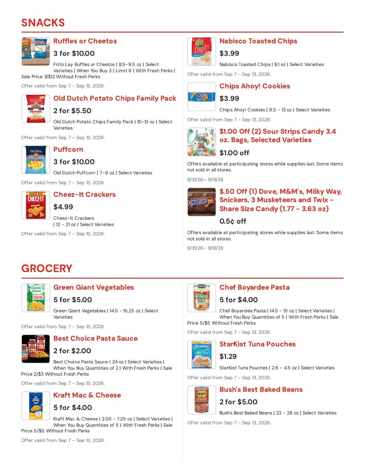 Hansen's IGA (Bangor, WI) Weekly Ad September 7 - 13, 2026