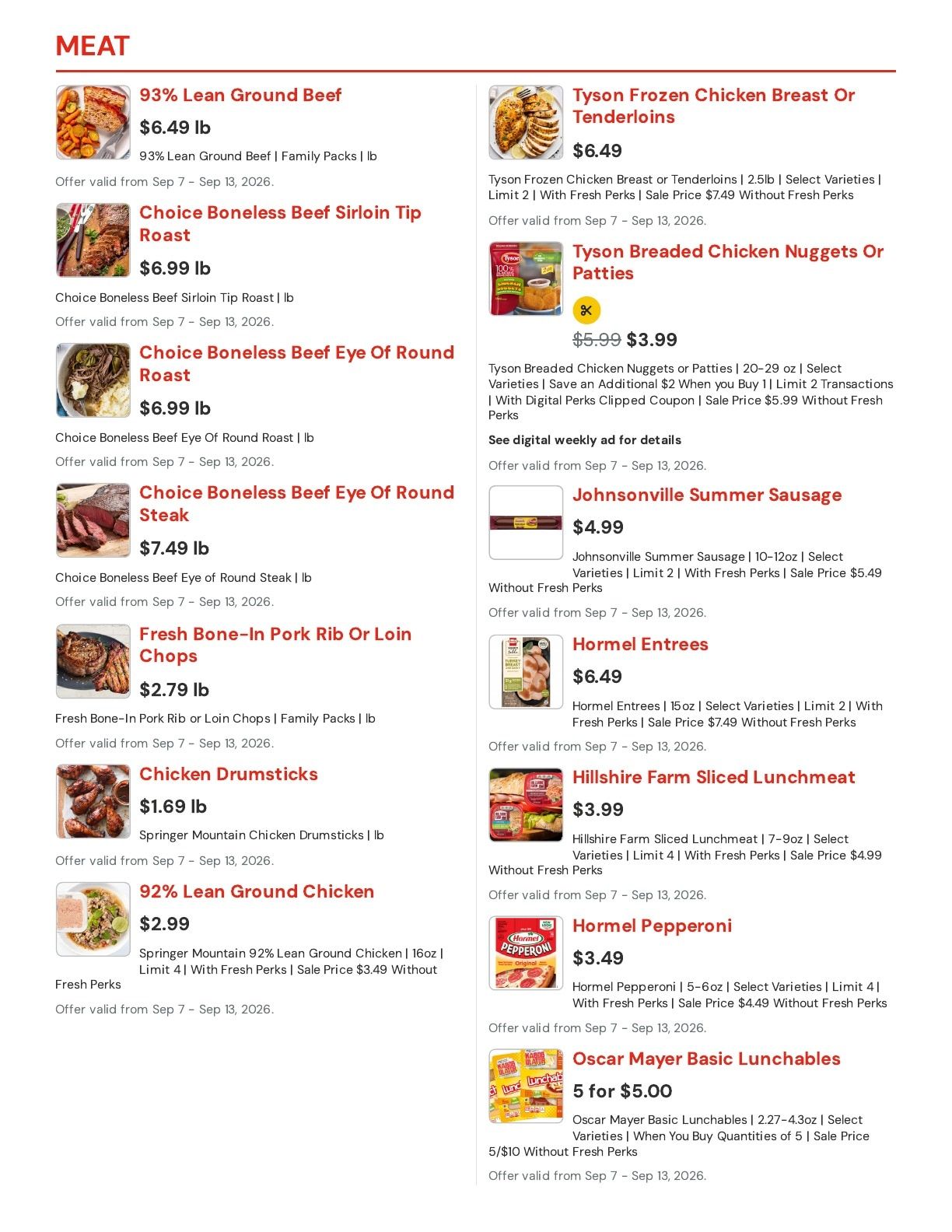 Hansen's IGA (Sparta, WI) Weekly Ad September 7 - 13, 2026