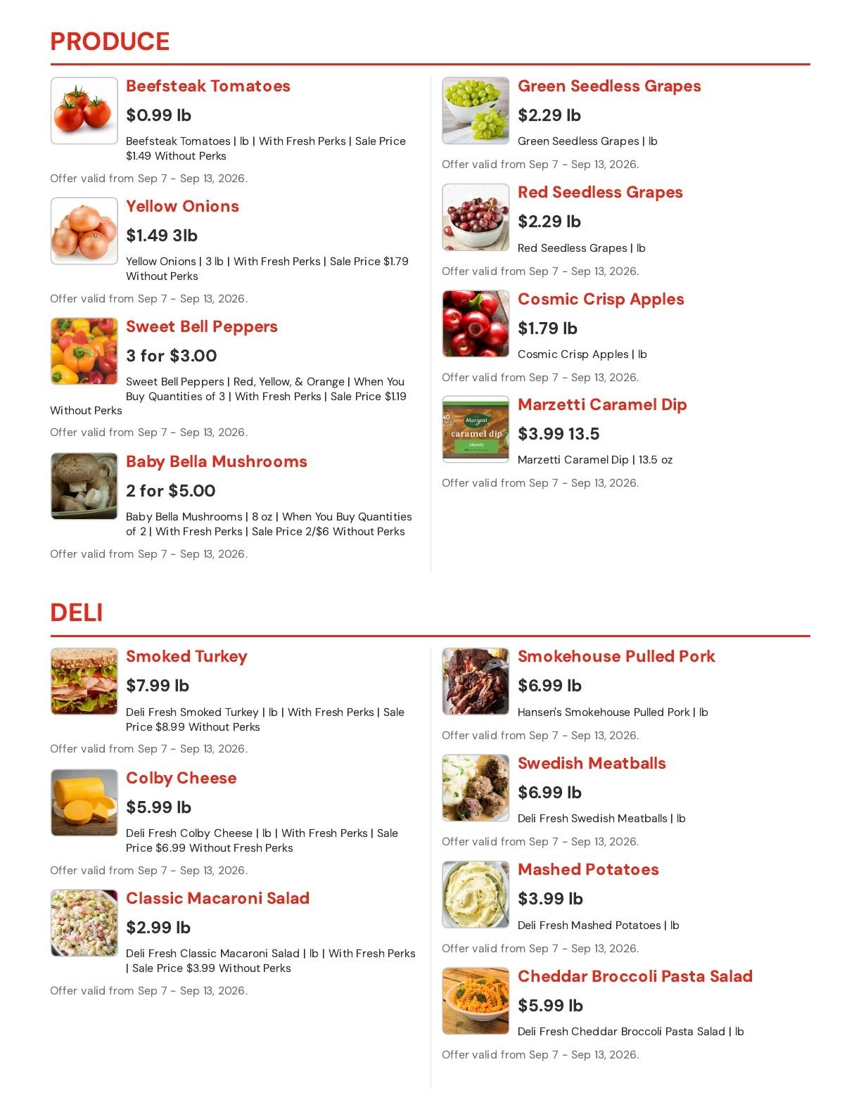 Hansen's IGA (Sparta, WI) Weekly Ad September 7 - 13, 2026