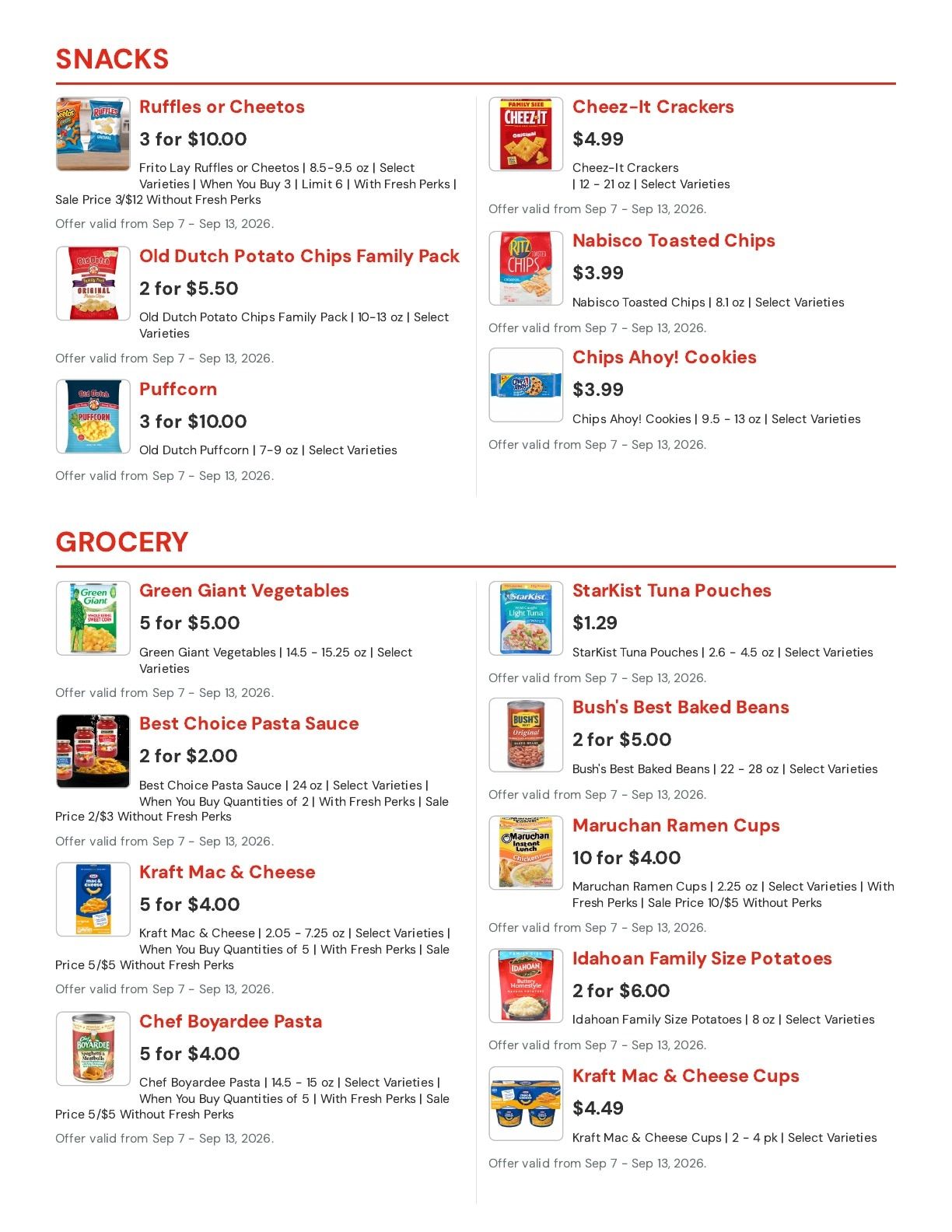 Hansen's IGA (Sparta, WI) Weekly Ad September 7 - 13, 2026