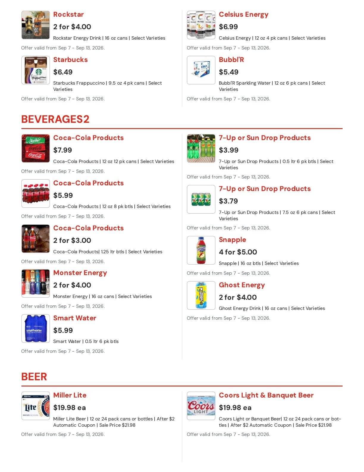 Hansen's IGA (Sparta, WI) Weekly Ad September 7 - 13, 2026