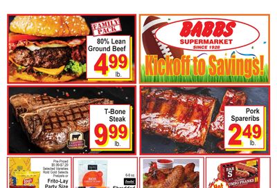 Babbs Supermarket Weekly Ad September 7 - 13, 2026