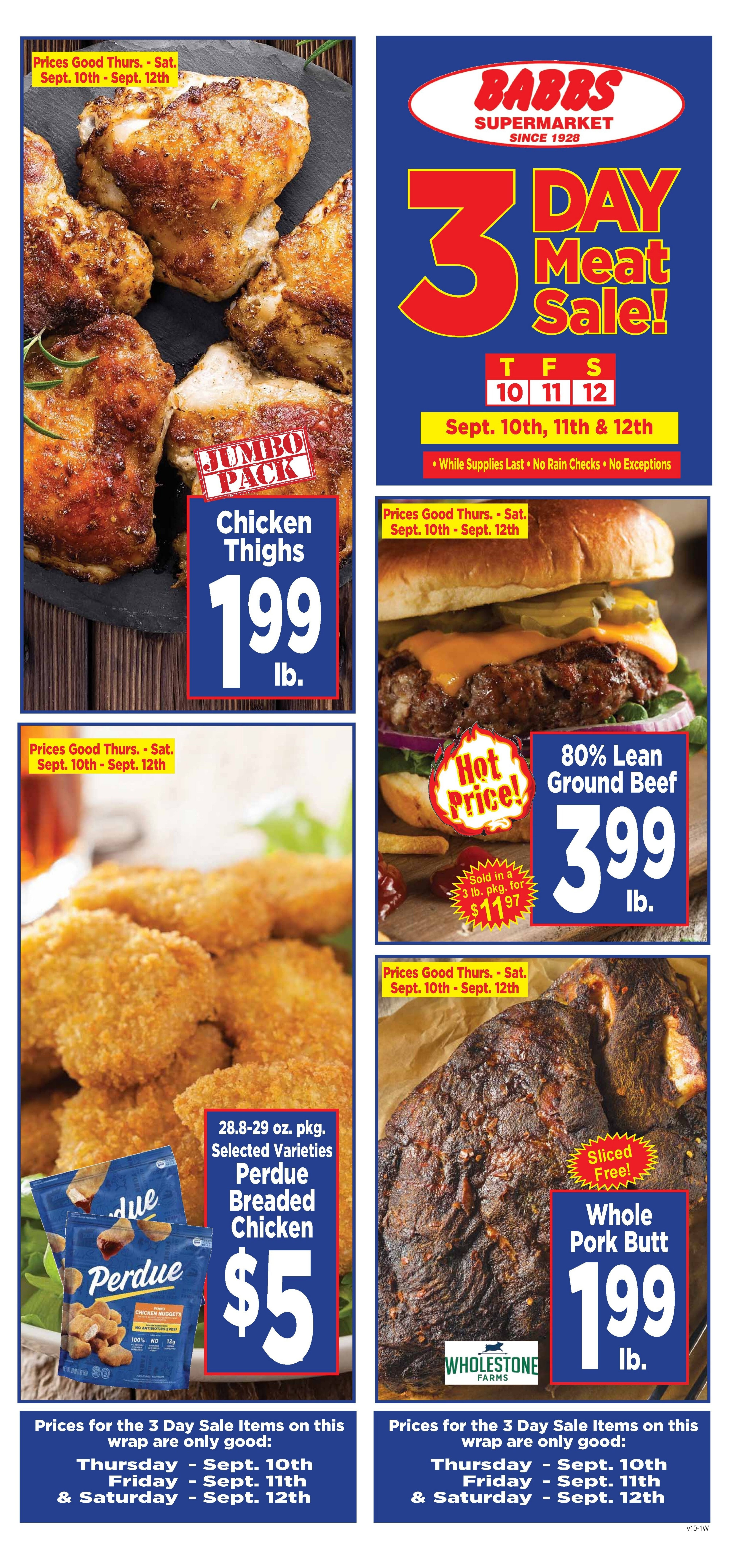 Babbs Supermarket Weekly Ad September 7 - 13, 2026