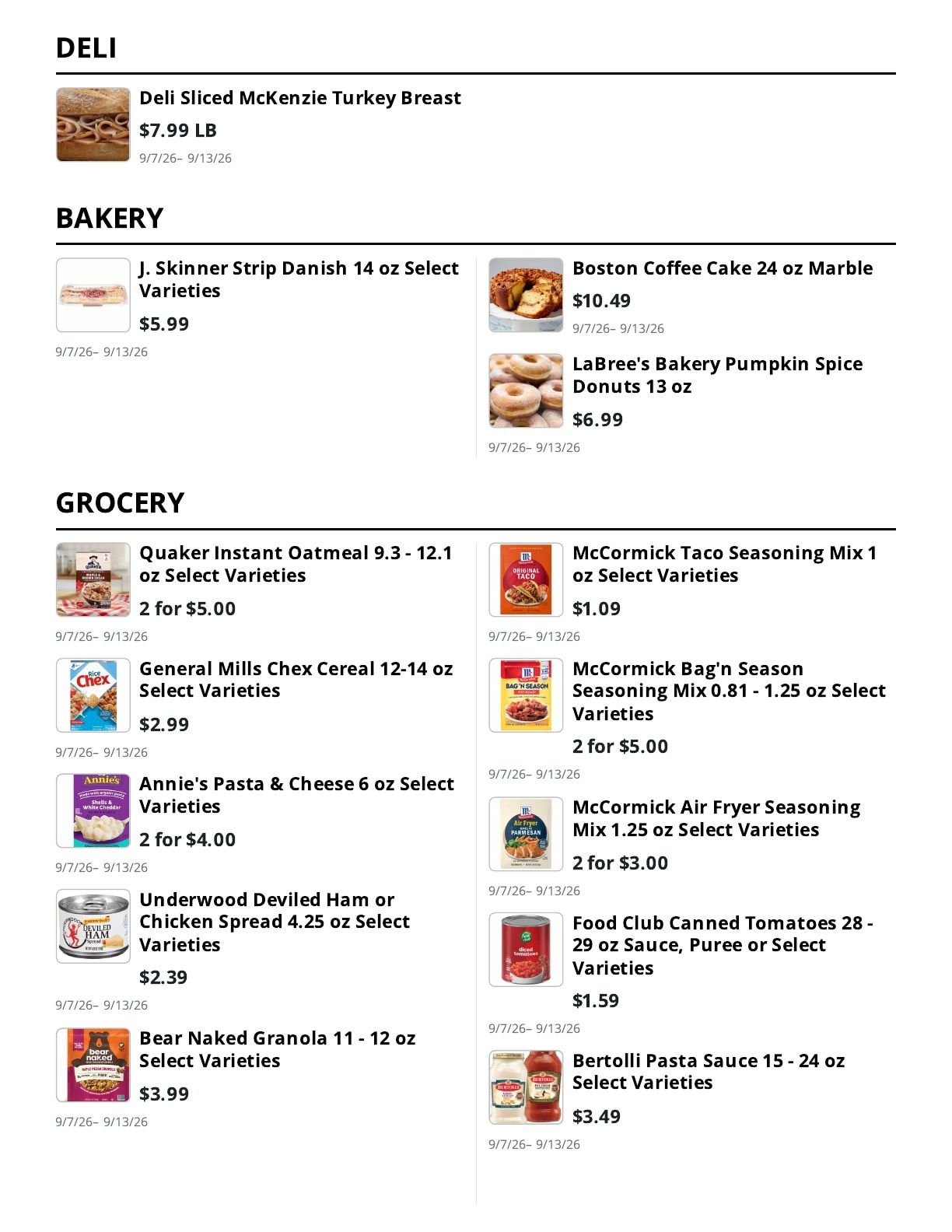 Kingdom Market Weekly Ad September 7 - 13, 2026