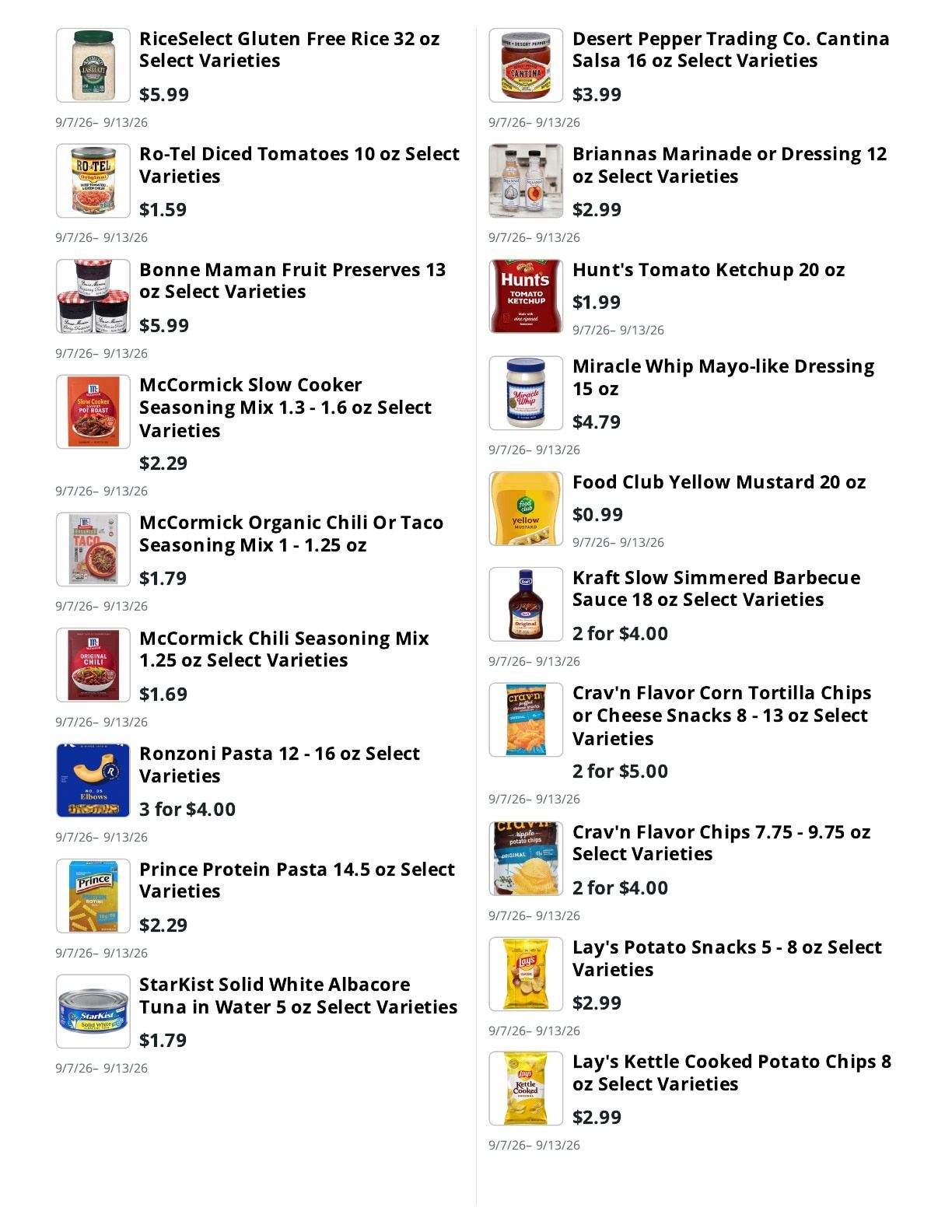 Kingdom Market Weekly Ad September 7 - 13, 2026