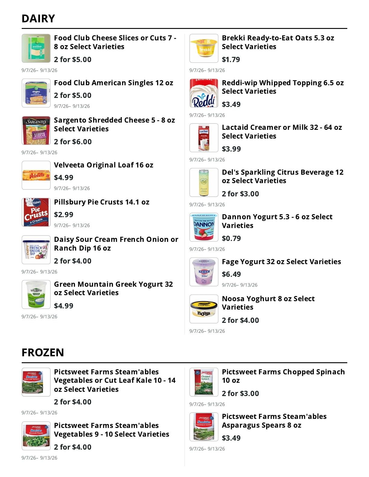 Kingdom Market Weekly Ad September 7 - 13, 2026