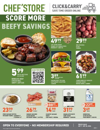 US Foods CHEF’STORE (Oklahoma City Area, OK) Weekly Ad September 7 - 20, 2026