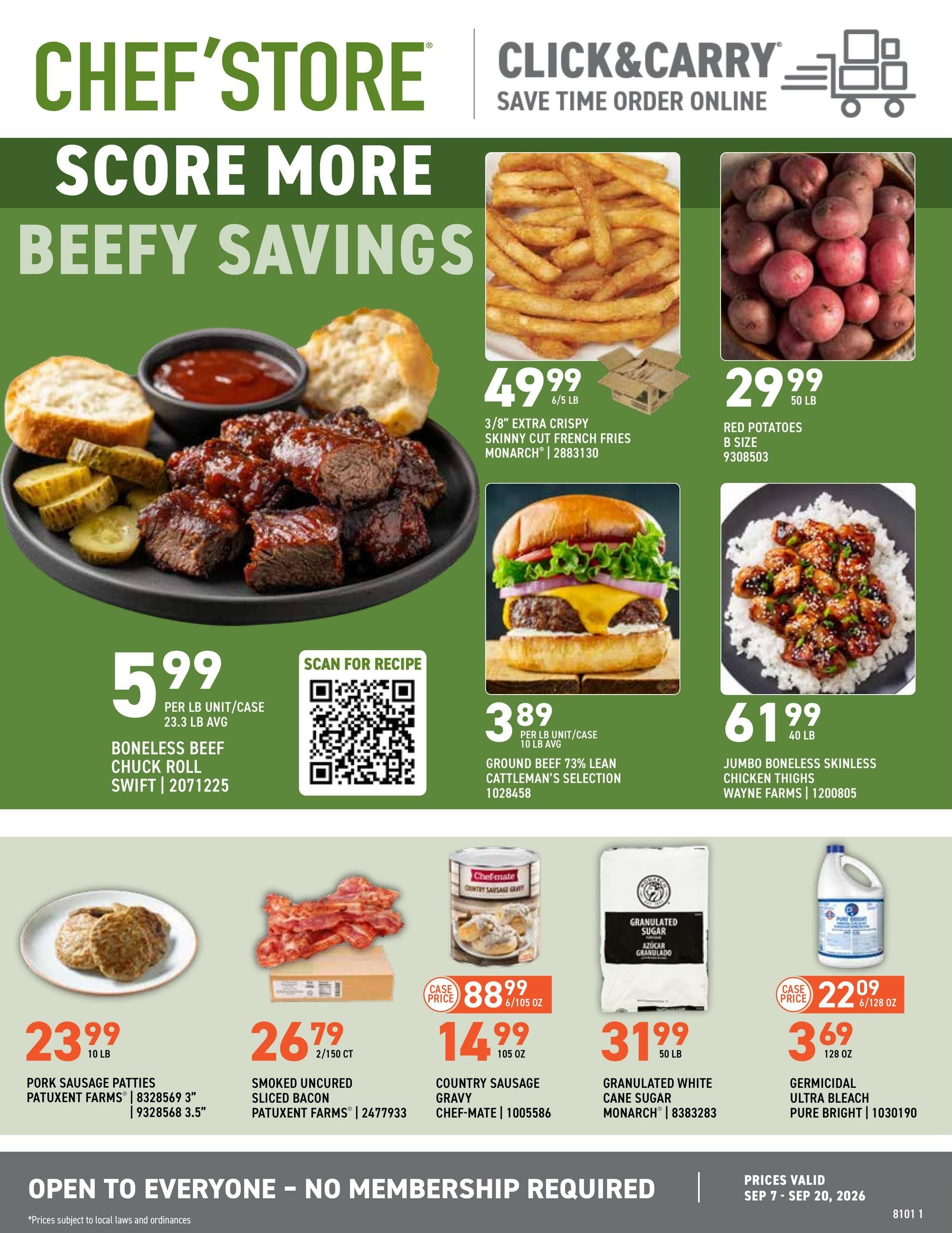 US Foods CHEF’STORE (Oklahoma City Area, OK) Weekly Ad September 7 - 20, 2026