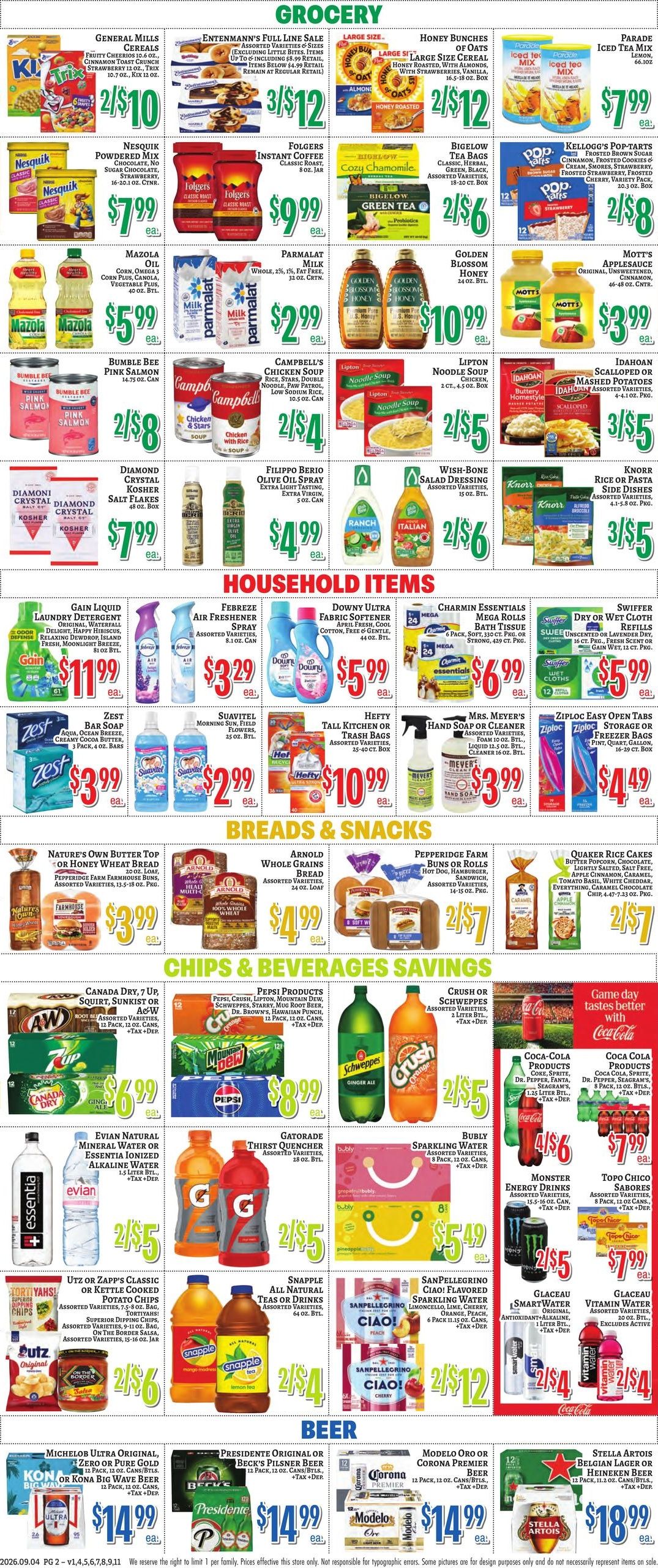 Trade Fair Supermarket (East Elmhurst Area, NY) Weekly Ad September 4 - 10, 2026