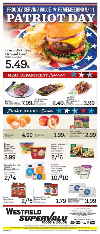Westfield Supervalu Weekly Ad September 7 - 13, 2026