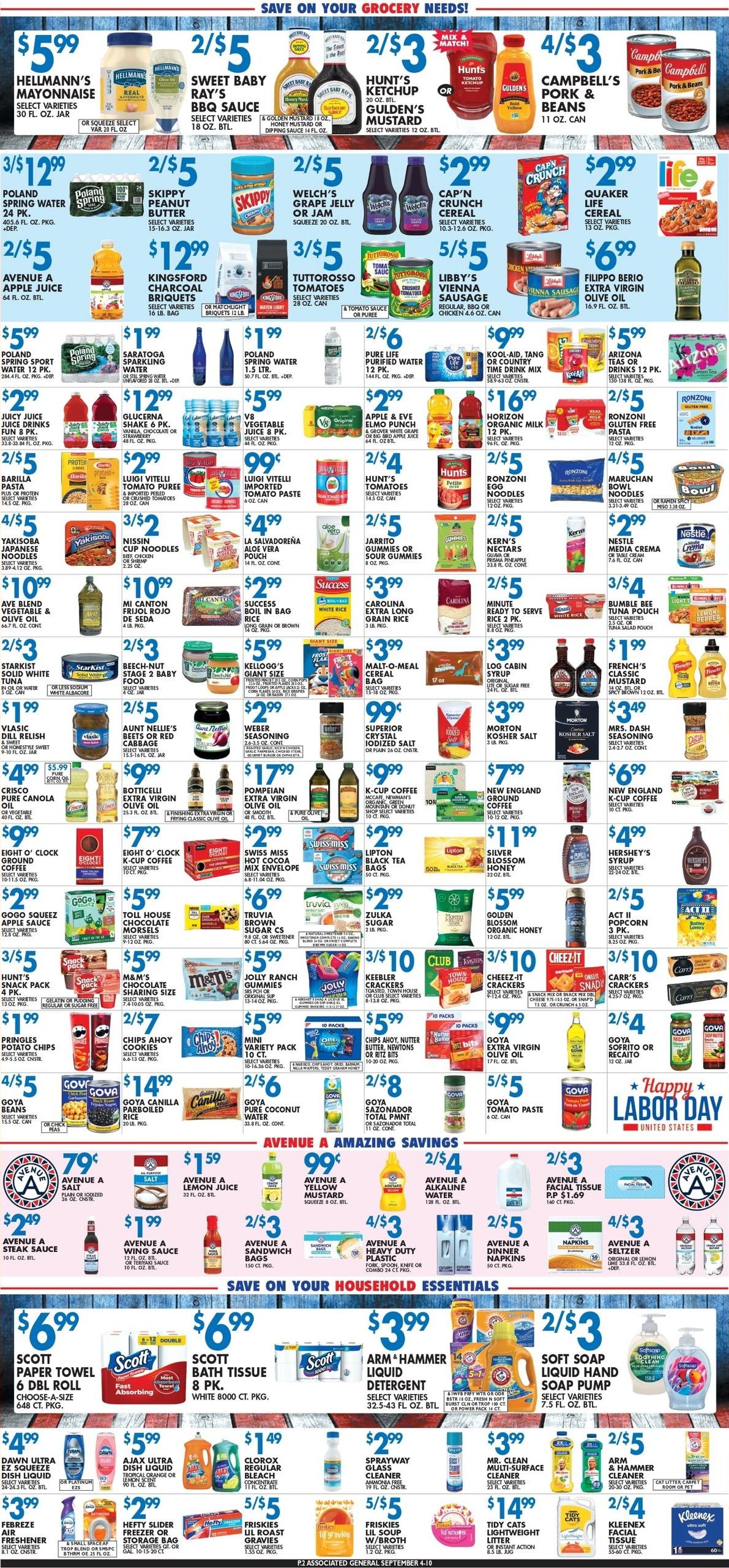 Associated Supermarkets (Haddonfield Area, NJ) Weekly Ad September 4 - 10, 2026