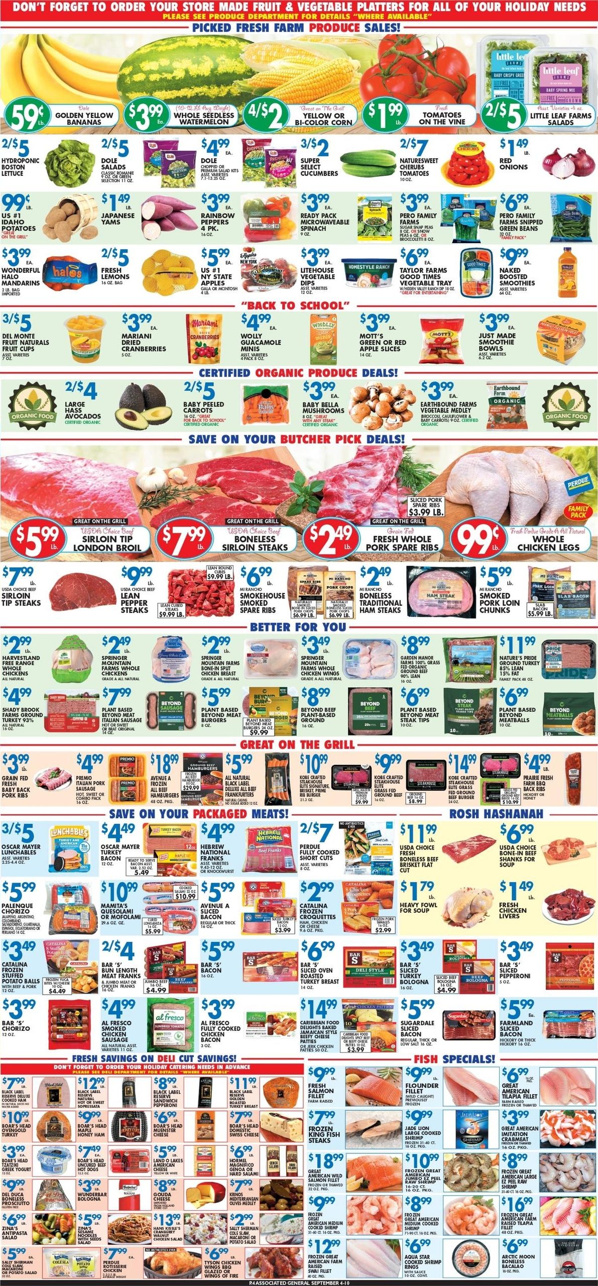 Associated Supermarkets (Haddonfield Area, NJ) Weekly Ad September 4 - 10, 2026