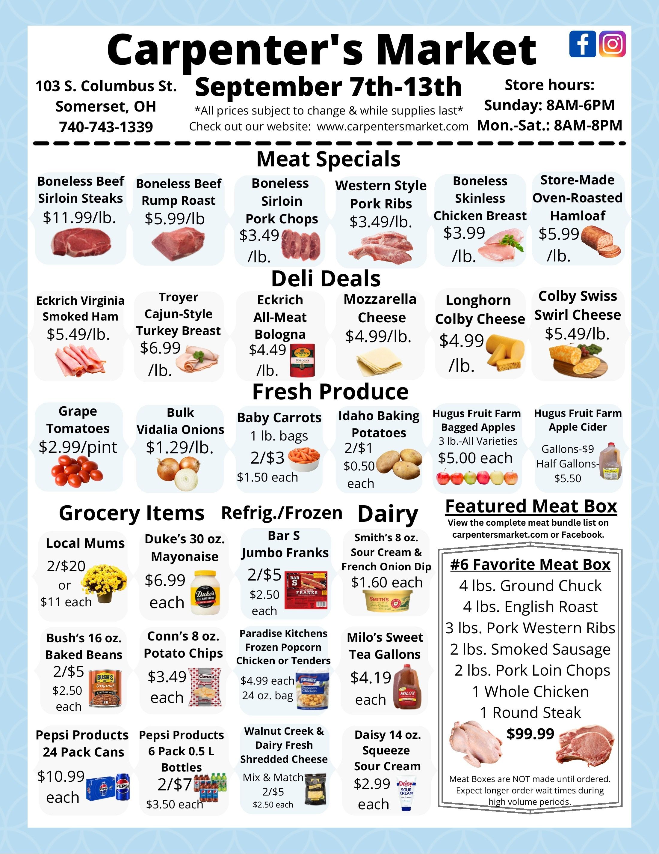 Carpenter's Market Weekly Ad September 7 - 13, 2026