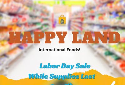 Happy Land Market (8000 Schaefer Highway, Detroit, MI) Weekly Ad September 7 - 7, 2026