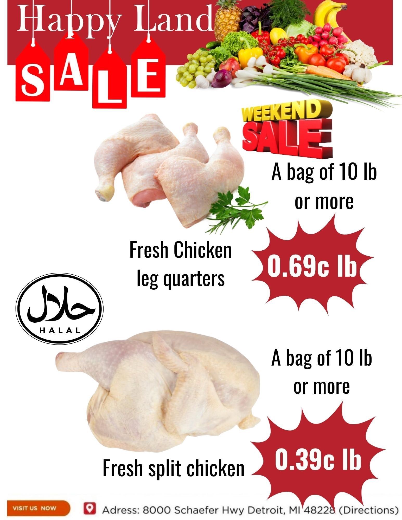 Happy Land Market (8000 Schaefer Highway, Detroit, MI) Weekly Ad September 7 - 7, 2026