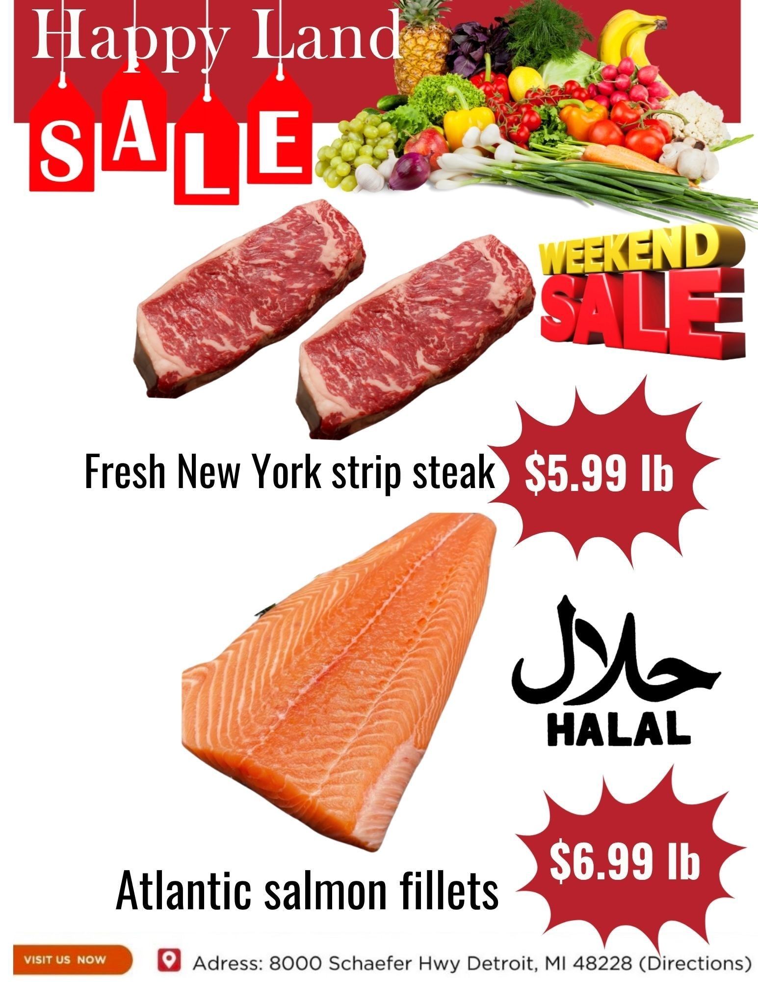 Happy Land Market (8000 Schaefer Highway, Detroit, MI) Weekly Ad September 7 - 7, 2026