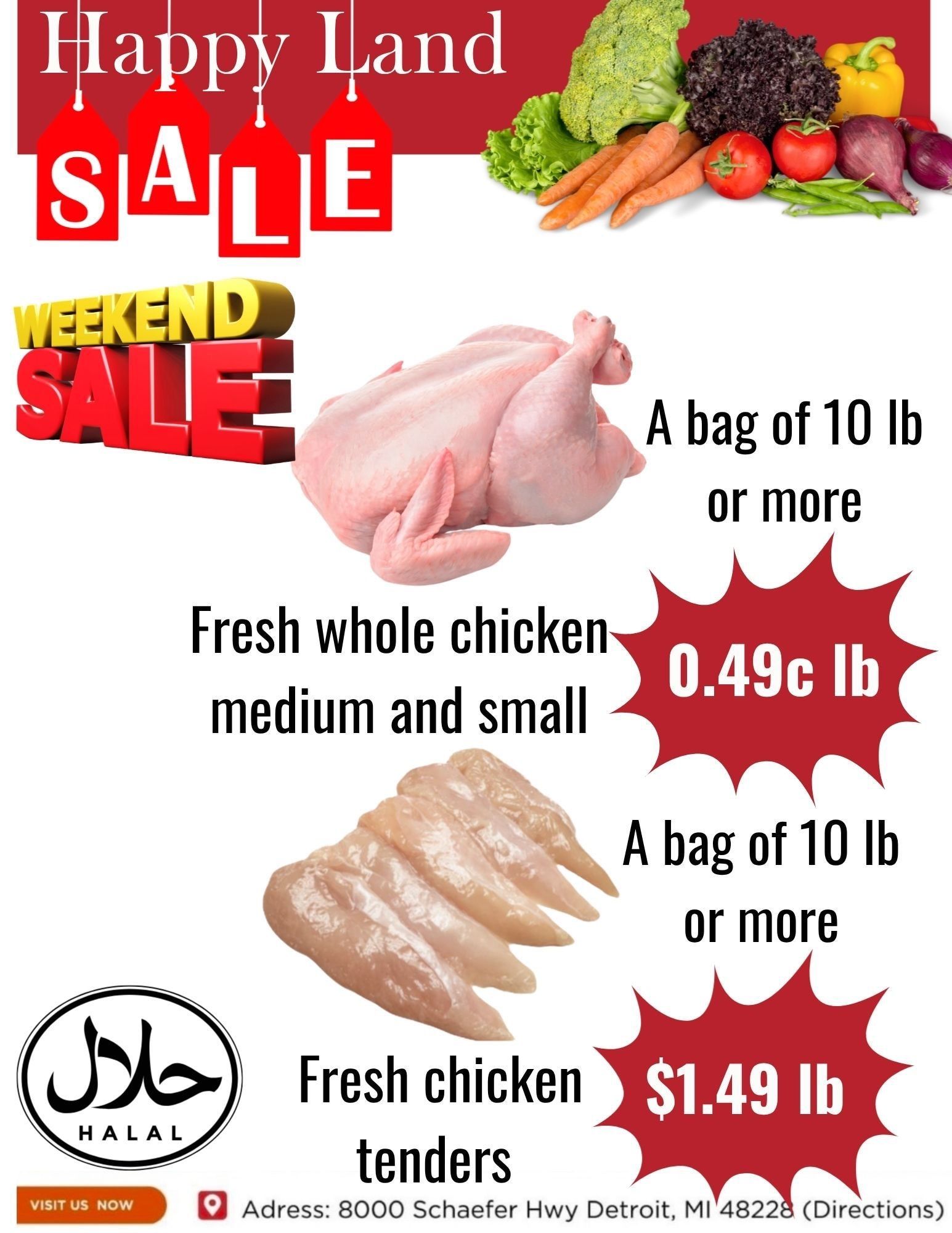 Happy Land Market (8000 Schaefer Highway, Detroit, MI) Weekly Ad September 7 - 7, 2026