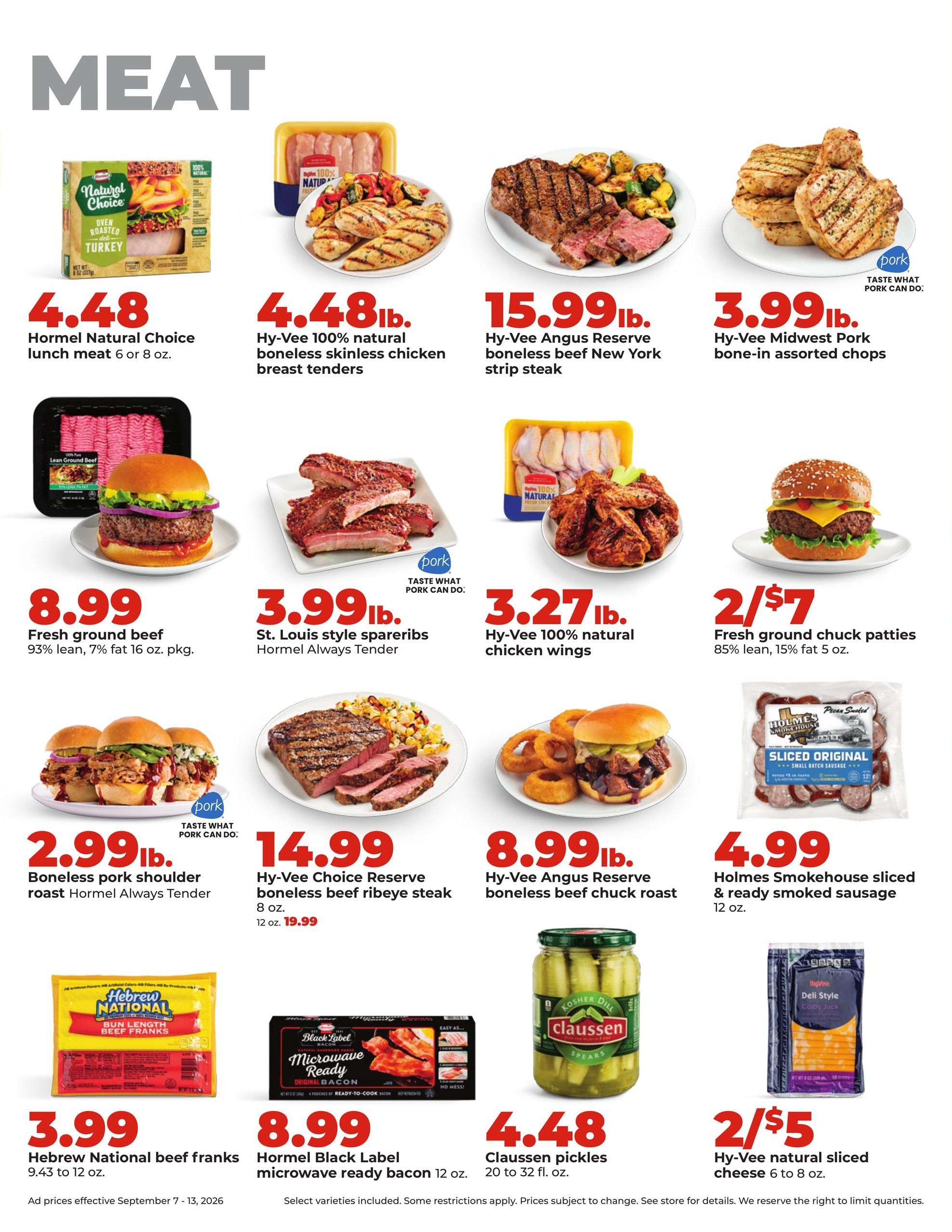 Hy-Vee (Cedar Rapids Area, IA) Weekly Ad September 7 - 13, 2026
