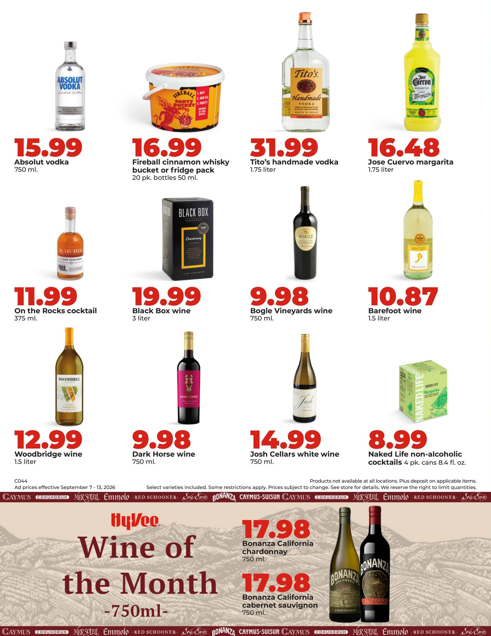 Hy-Vee (Cedar Rapids Area, IA) Weekly Ad September 7 - 13, 2026