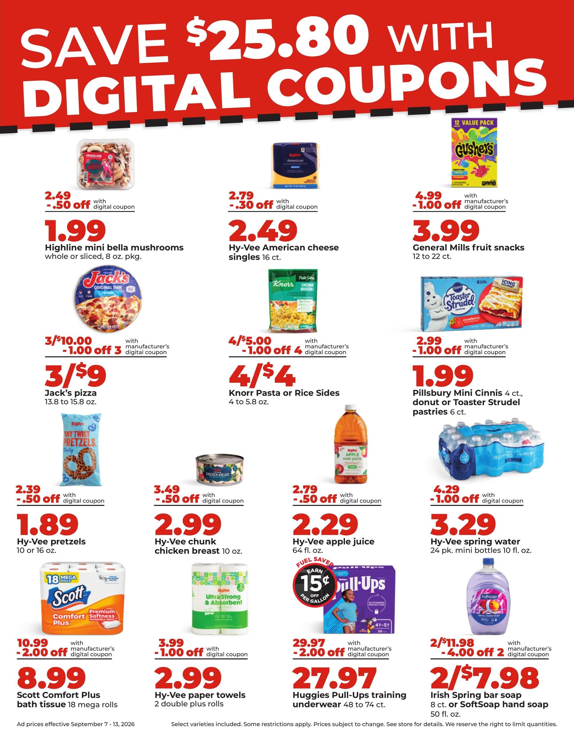 Hy-Vee (Cedar Rapids Area, IA) Weekly Ad September 7 - 13, 2026
