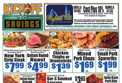 Perryland Foods Weekly Ad September 9 - 13, 2026