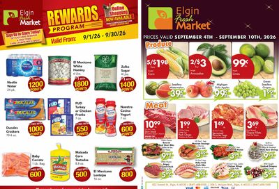 Elgin Fresh Market Weekly Ad September 5 - 11, 2026