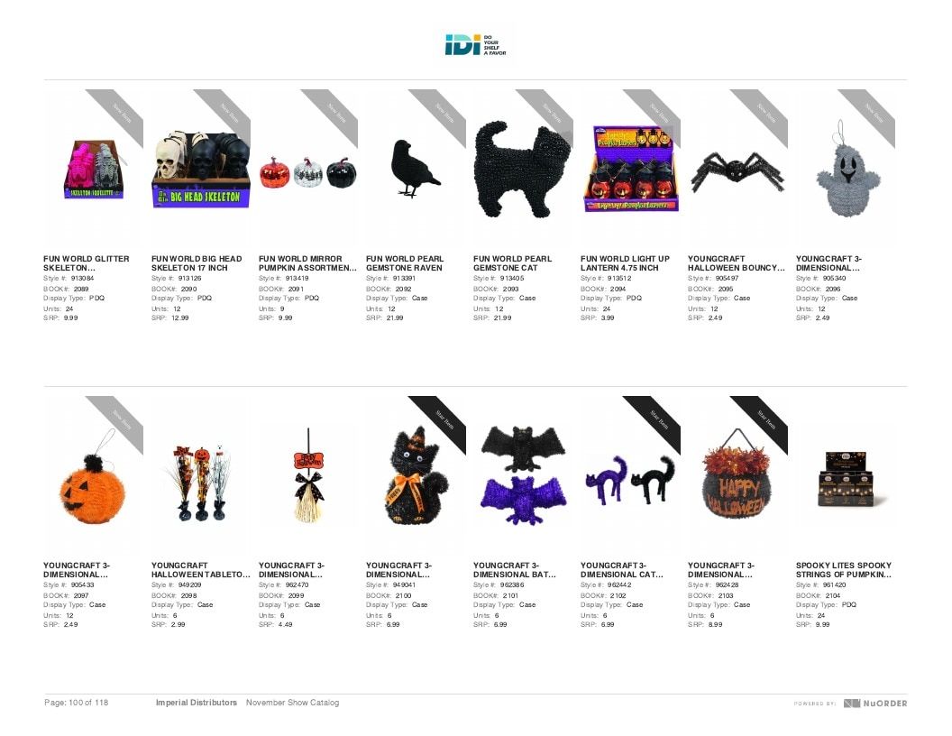 Imperial Distributors Back to School Halloween and Fall Catalog Weekly Ad January 1 - December 31, 2026