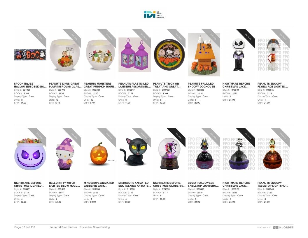 Imperial Distributors Back to School Halloween and Fall Catalog Weekly Ad January 1 - December 31, 2026