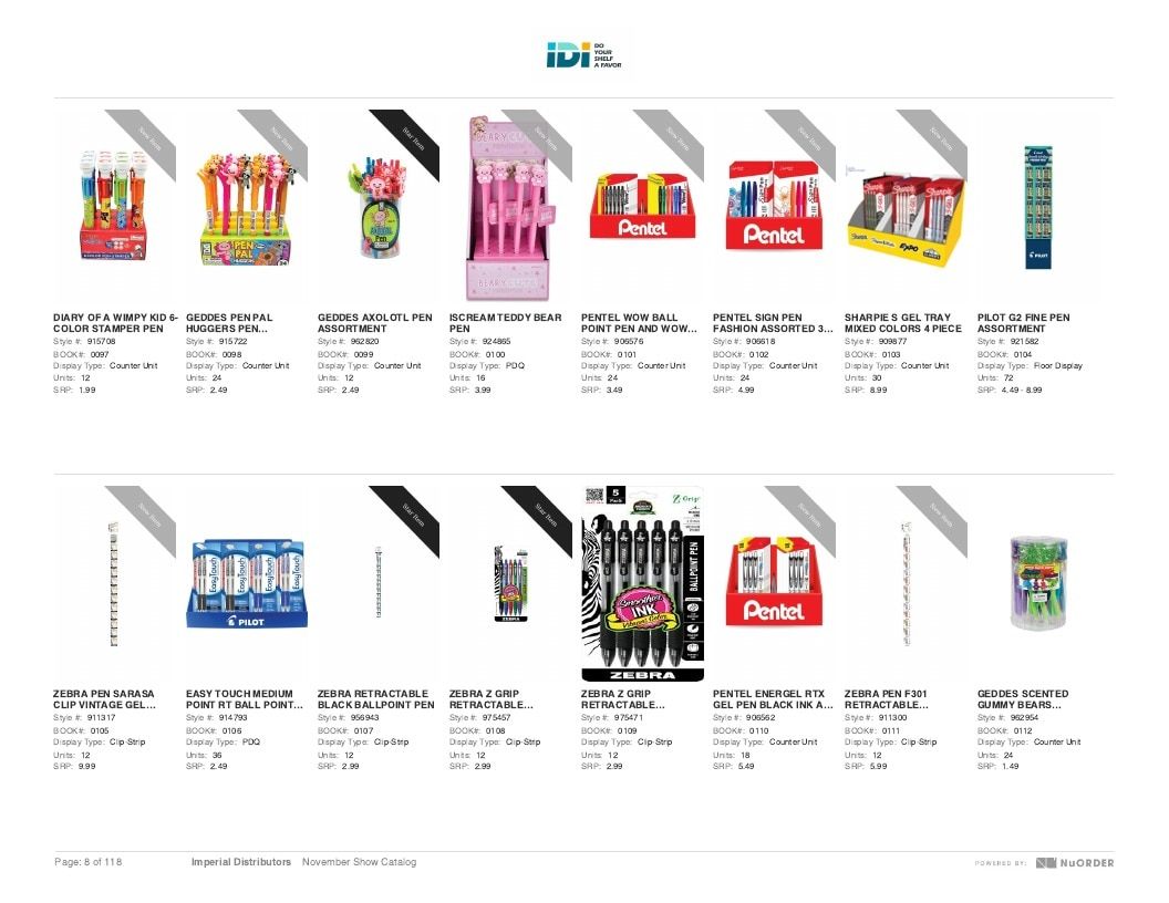 Imperial Distributors Back to School Halloween and Fall Catalog Weekly Ad January 1 - December 31, 2026
