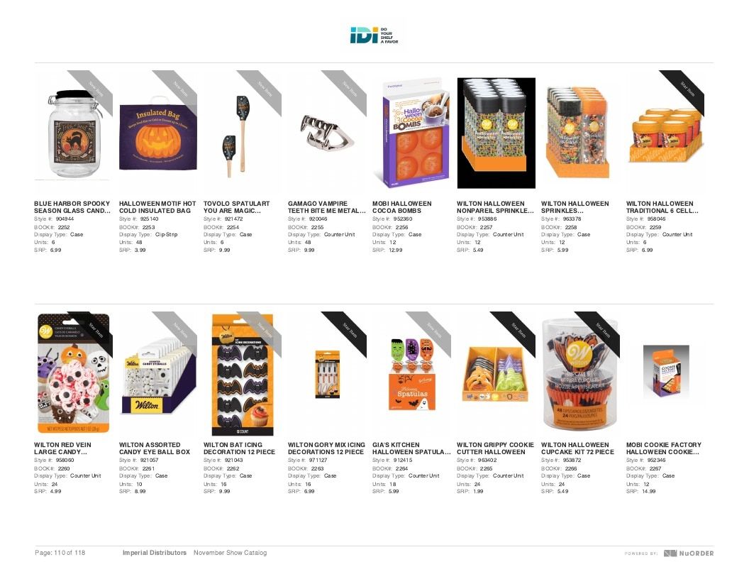 Imperial Distributors Back to School Halloween and Fall Catalog Weekly Ad January 1 - December 31, 2026