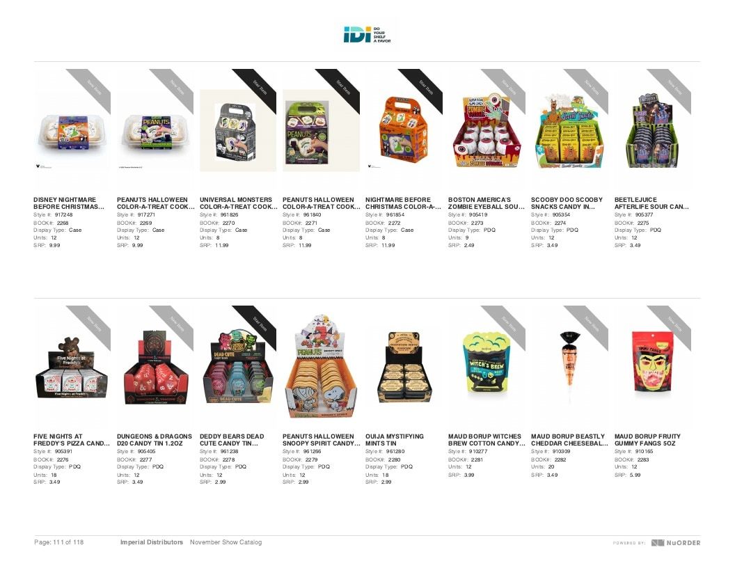Imperial Distributors Back to School Halloween and Fall Catalog Weekly Ad January 1 - December 31, 2026
