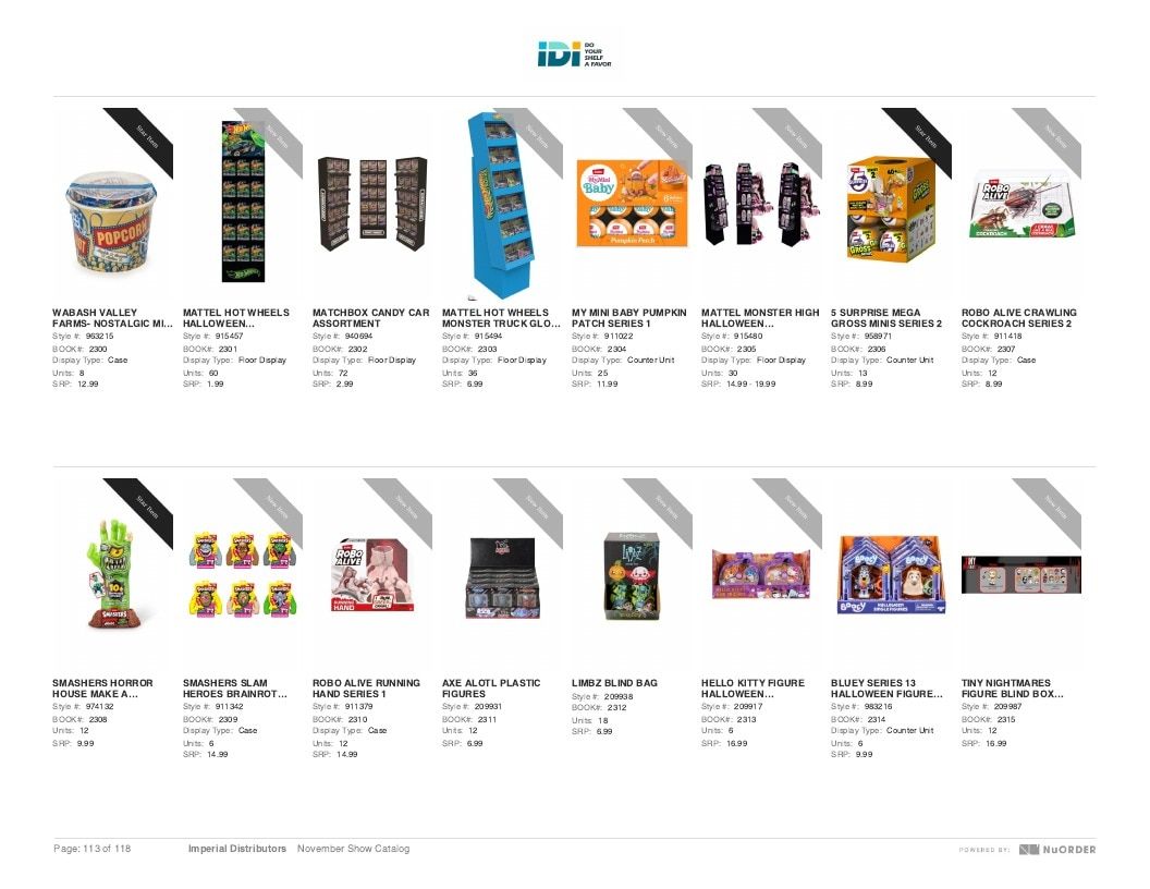 Imperial Distributors Back to School Halloween and Fall Catalog Weekly Ad January 1 - December 31, 2026