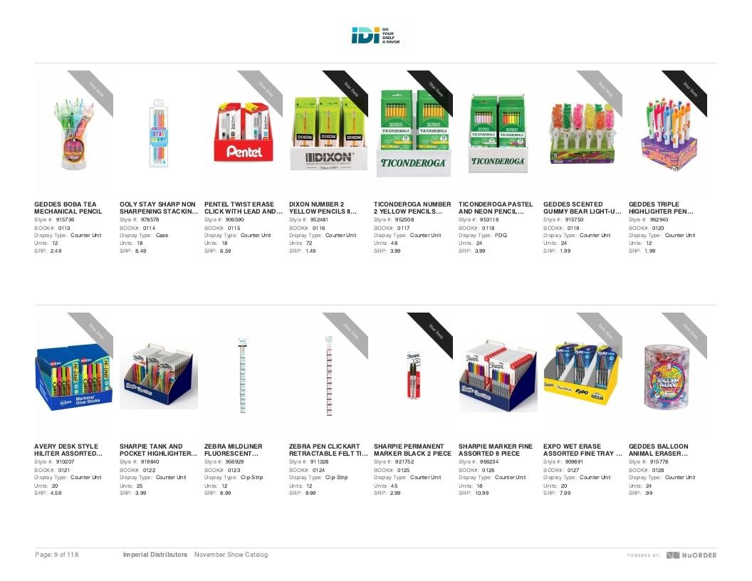 Imperial Distributors Back to School Halloween and Fall Catalog Weekly Ad January 1 - December 31, 2026