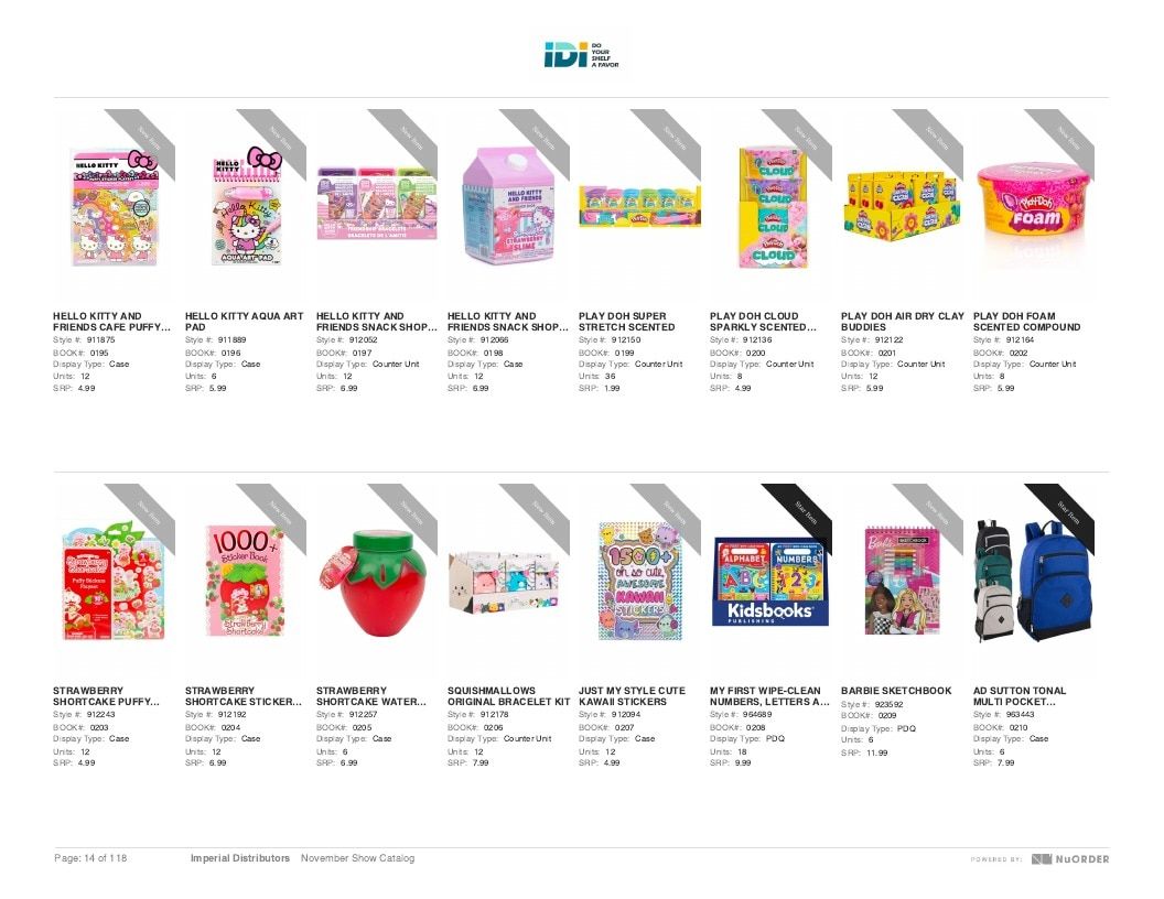 Imperial Distributors Back to School Halloween and Fall Catalog Weekly Ad January 1 - December 31, 2026