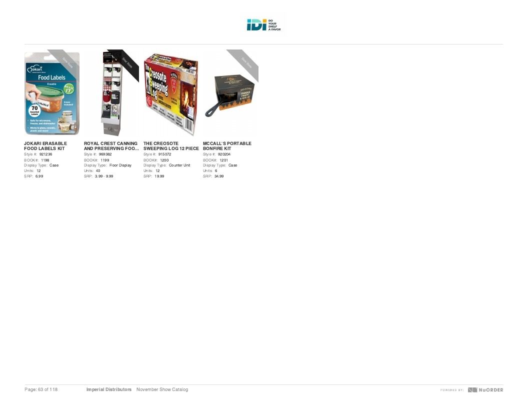 Imperial Distributors Back to School Halloween and Fall Catalog Weekly Ad January 1 - December 31, 2026
