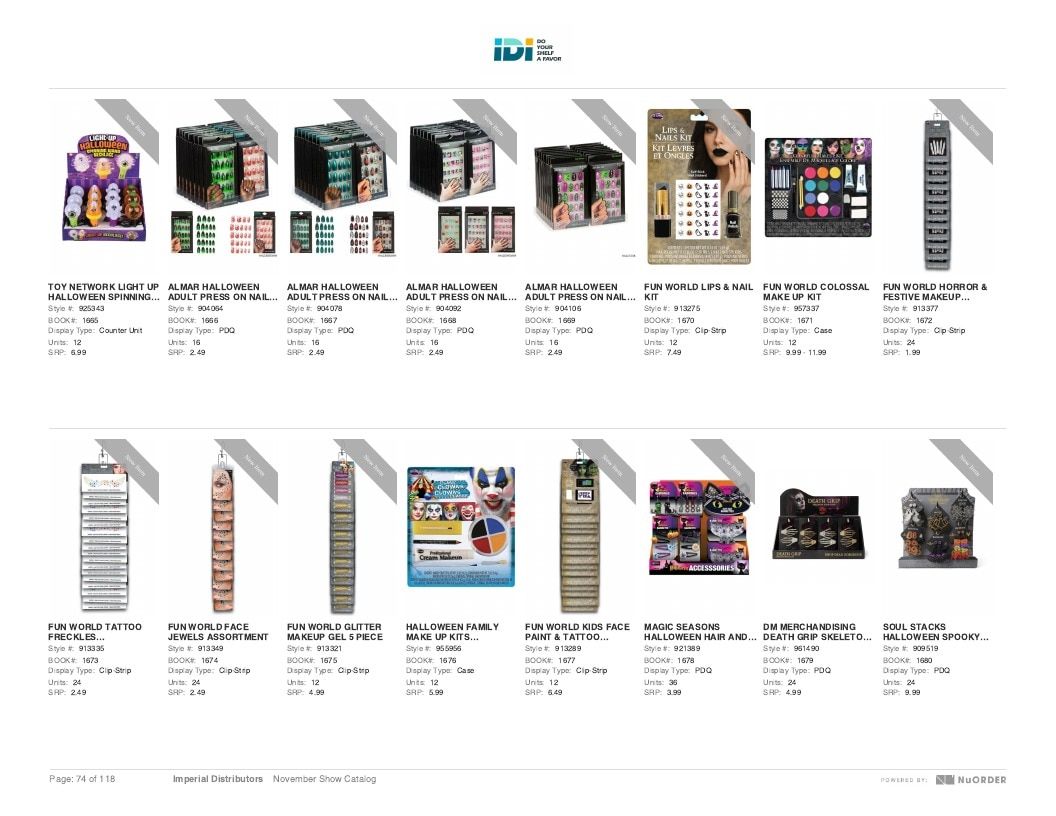 Imperial Distributors Back to School Halloween and Fall Catalog Weekly Ad January 1 - December 31, 2026