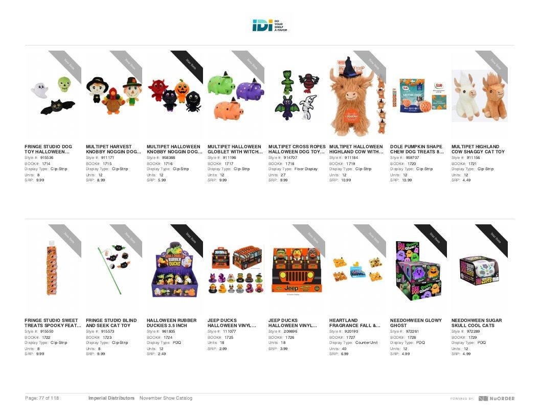 Imperial Distributors Back to School Halloween and Fall Catalog Weekly Ad January 1 - December 31, 2026