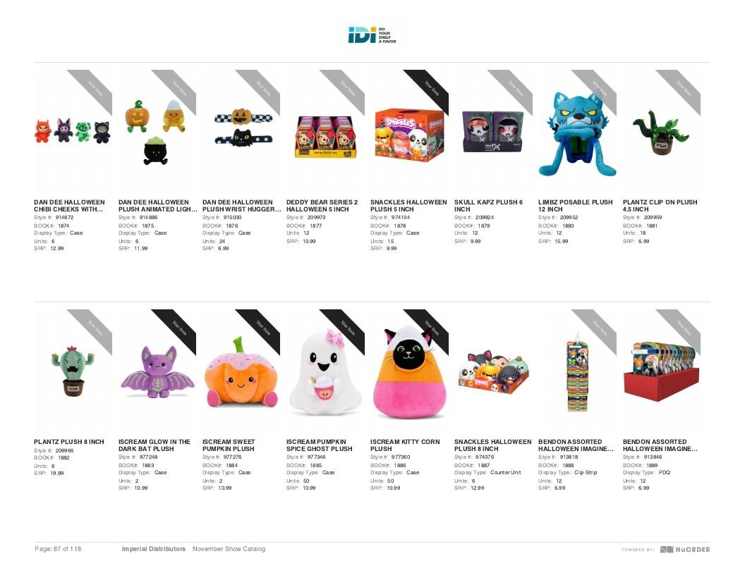 Imperial Distributors Back to School Halloween and Fall Catalog Weekly Ad January 1 - December 31, 2026