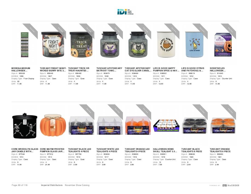 Imperial Distributors Back to School Halloween and Fall Catalog Weekly Ad January 1 - December 31, 2026
