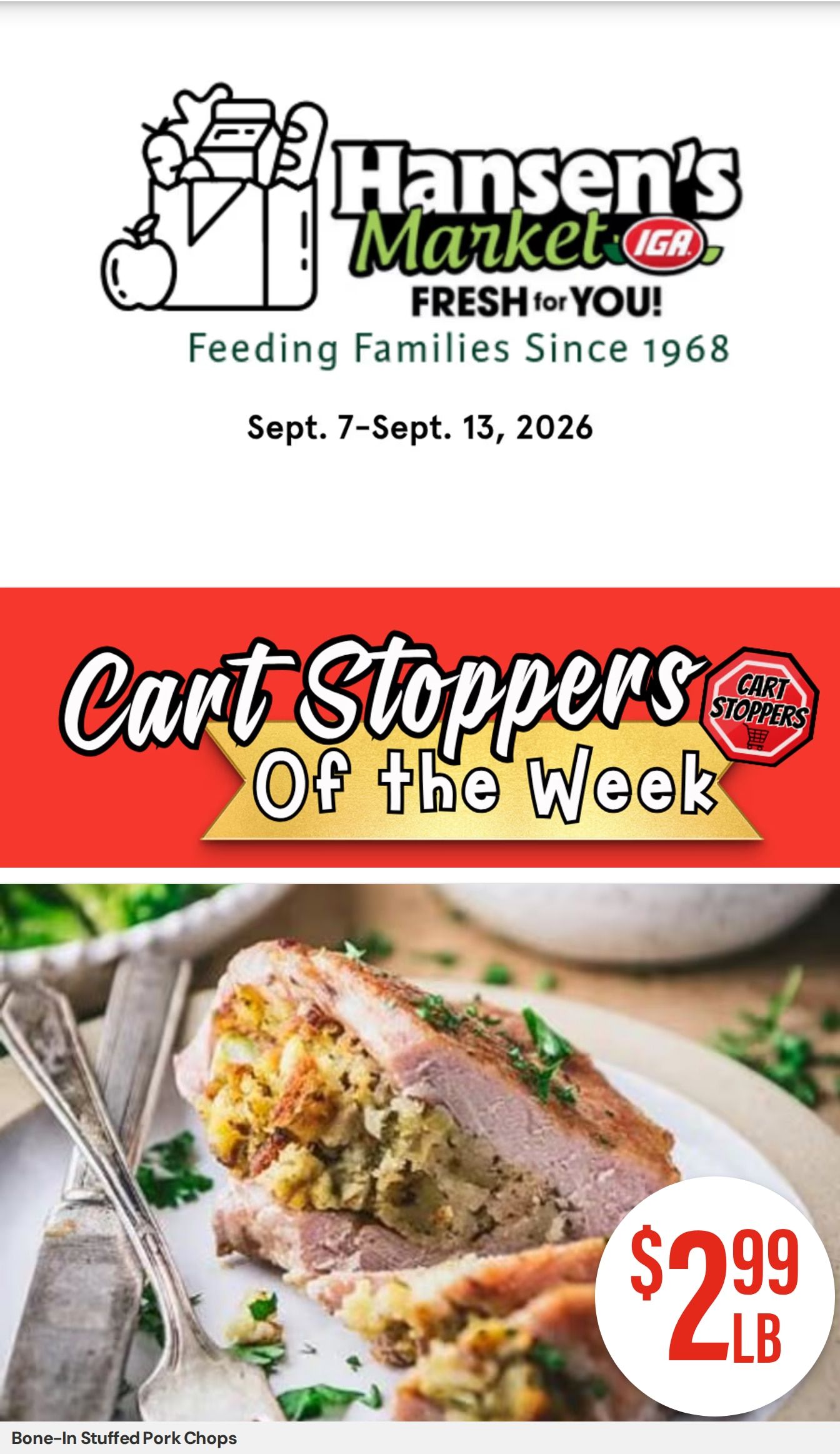 Hansen's IGA Wisconsin (Black River Falls, WI) Weekly Ad September 7 - 13, 2026
