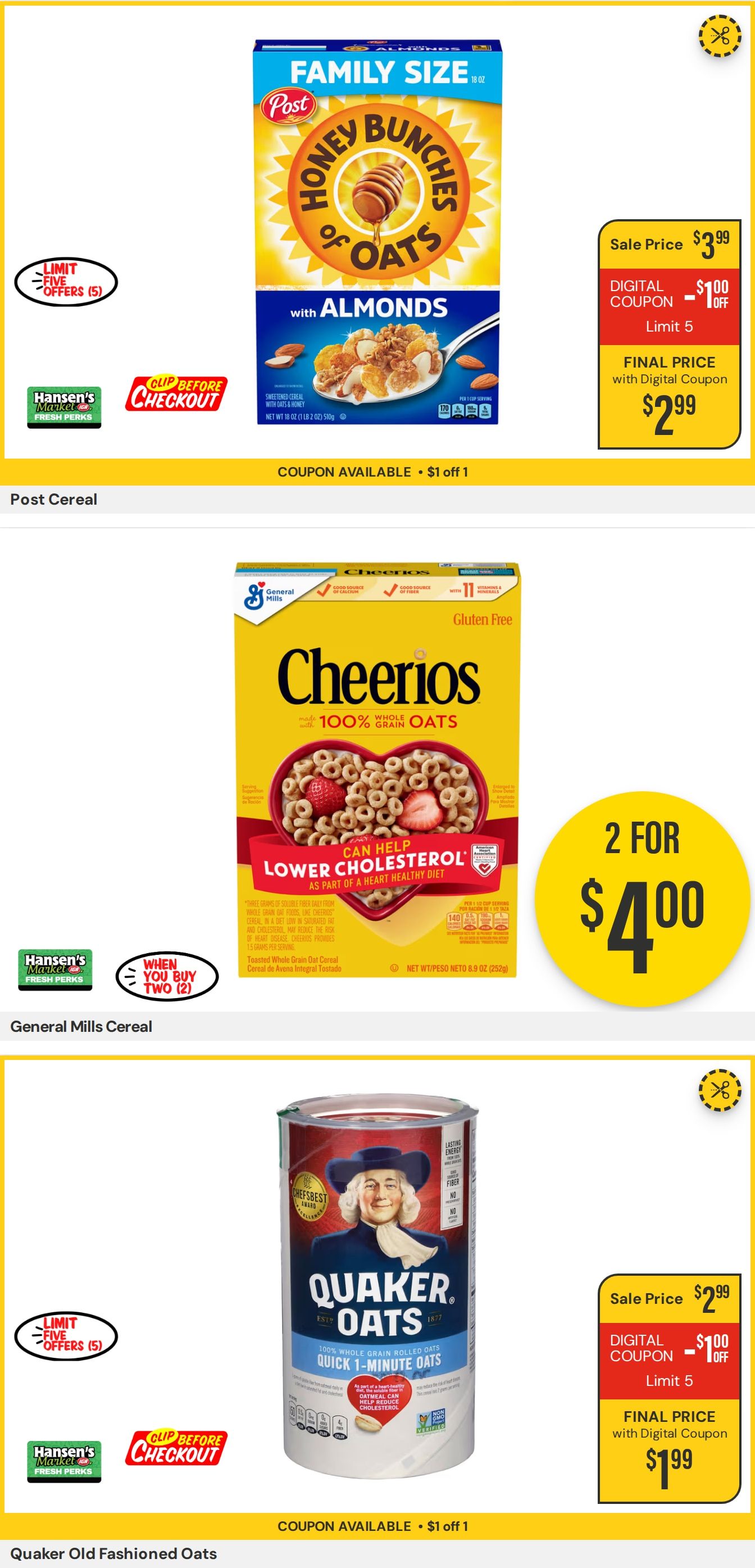 Hansen's IGA Wisconsin (Black River Falls, WI) Weekly Ad September 7 - 13, 2026