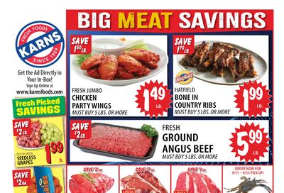 Karns Foods Weekly Ad September 7 - 14, 2026