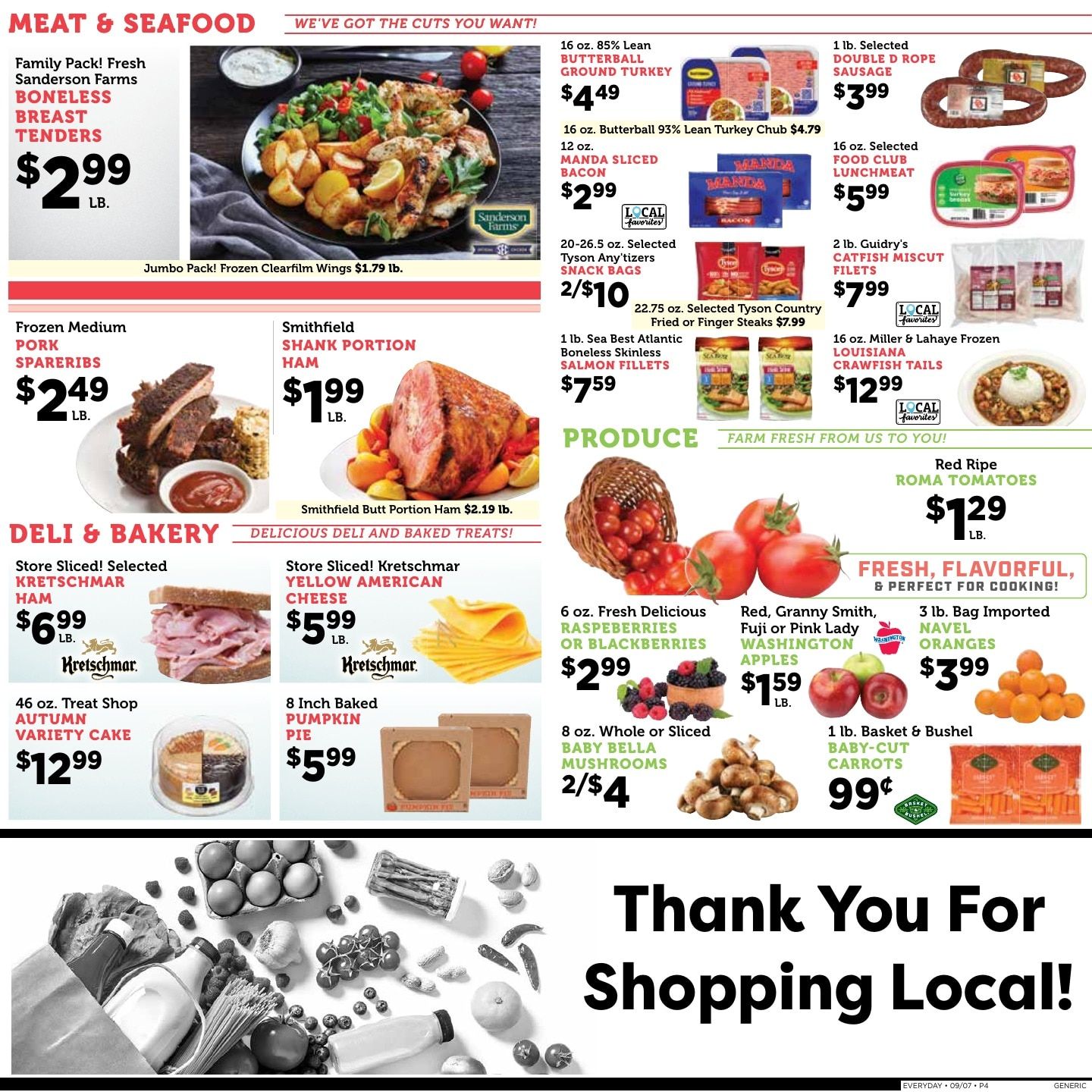 The Big Store Weekly Ad September 8 - 14, 2026